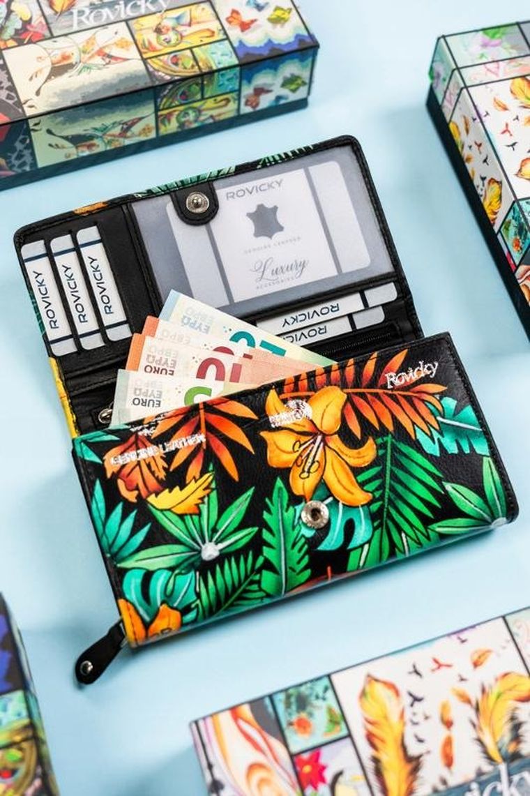 Portfel, mix, skórzany, Rovicky