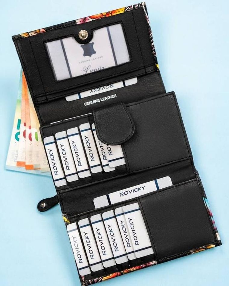 Portfel, mix, skórzany, Rovicky