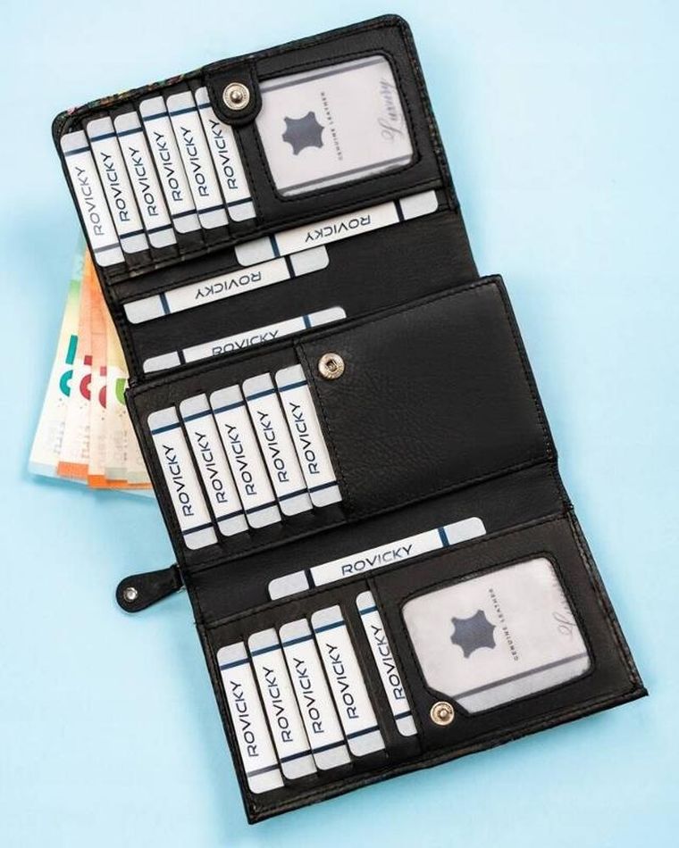 Portfel, mix, skórzany, Rovicky