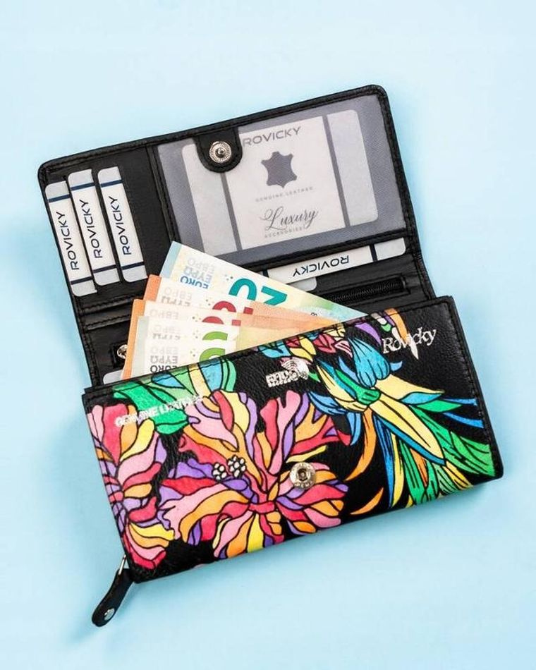 Portfel, mix, skórzany, Rovicky