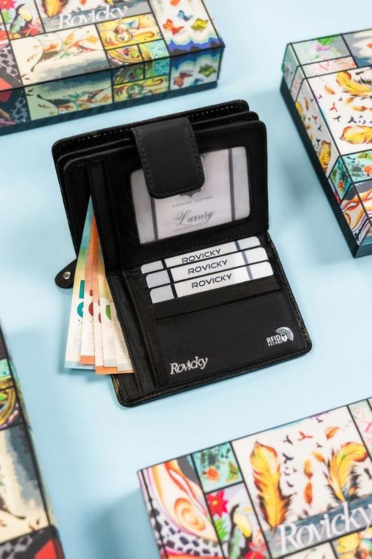 Portfel, mix, skórzany, Rovicky