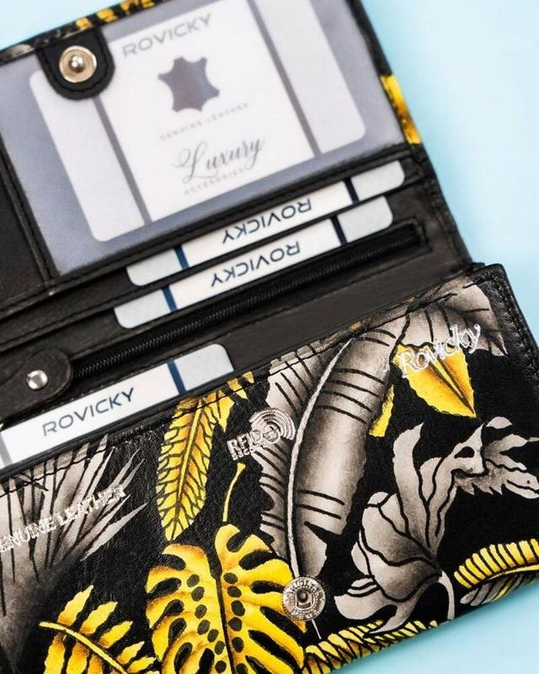 Portfel, mix, skórzany, Rovicky