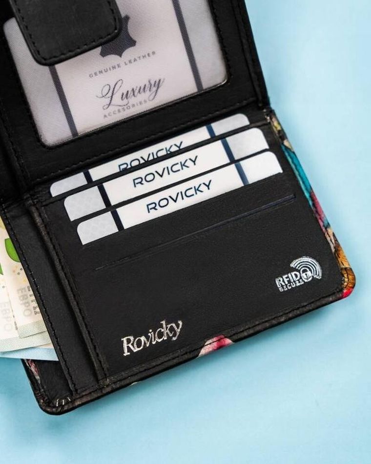 Portfel, mix, skórzany, Rovicky