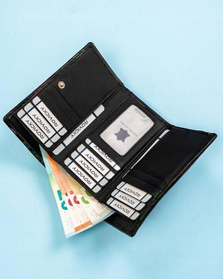 Portfel, mix, skórzany, Rovicky