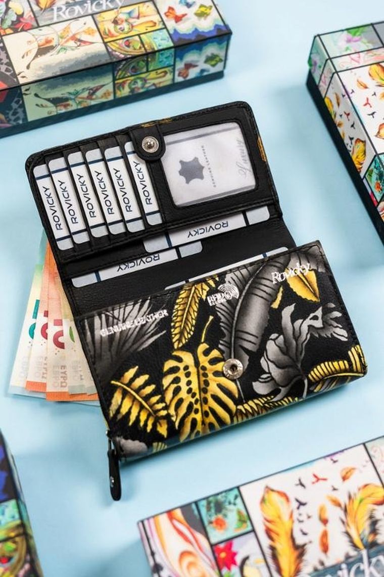 Portfel, mix, skórzany, Rovicky