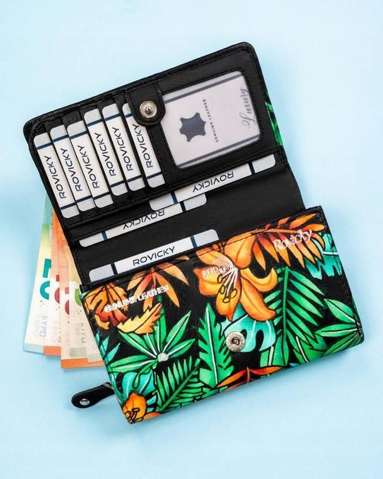 Portfel, mix, skórzany, Rovicky