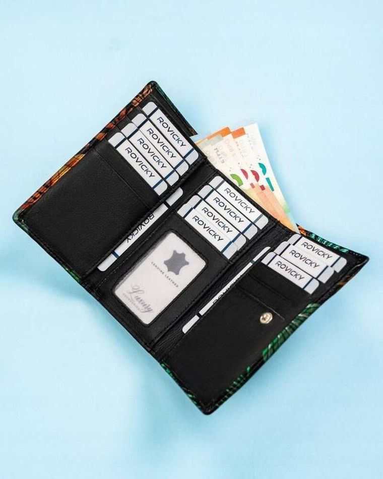 Portfel, mix, skórzany, Rovicky