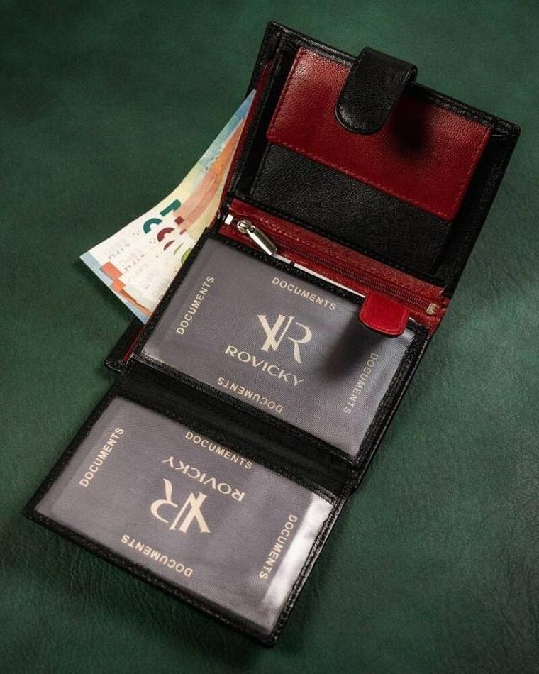 Portfel, mix, skórzany, Rovicky