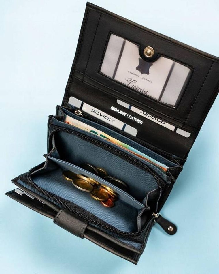 Portfel, mix, skórzany, Rovicky