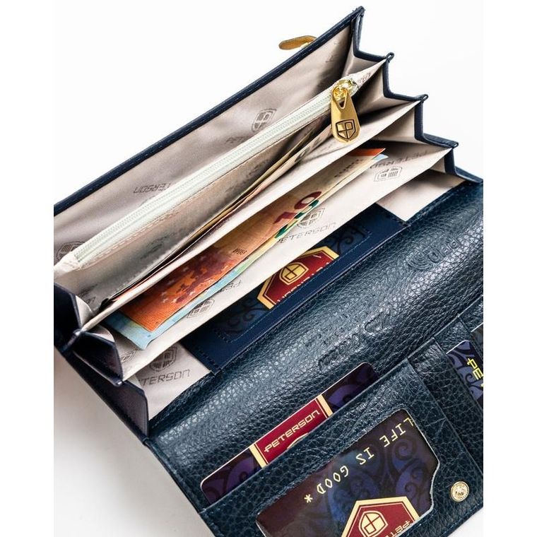 Portfel, niebieski, Peterson