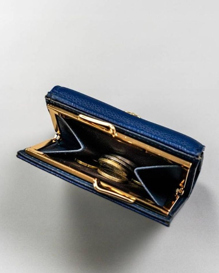 Portfel, niebieski, skóra ekologiczna, Milano Design