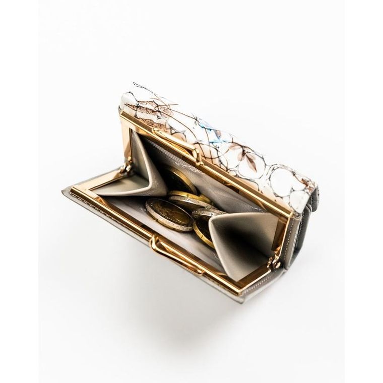 Portfel, niebieski, skórzany, Peterson