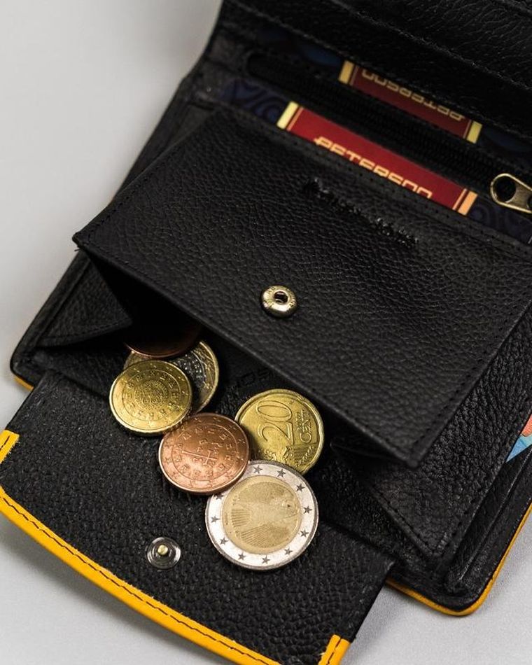 Portfel sportowy, czarny, skórzany, Peterson