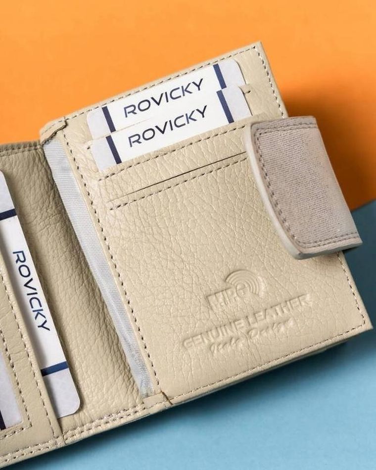 Portfel, srebrny, skórzany, Lorenti