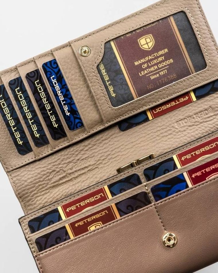 Portfel, szary, Peterson