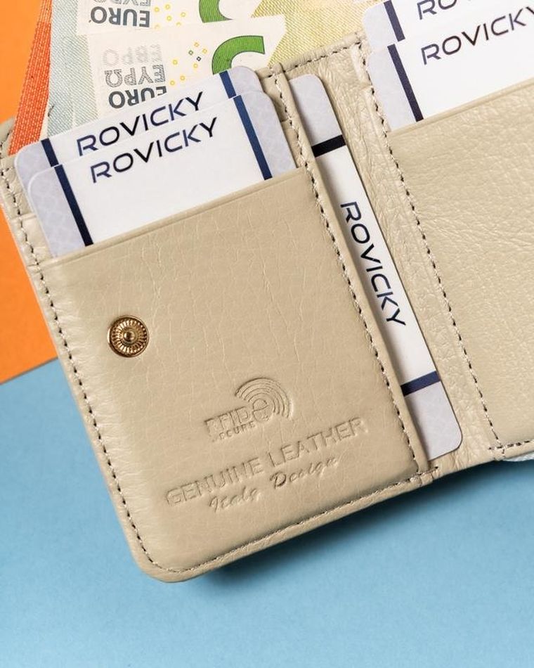 Portfel, złoty, skórzany, Lorenti