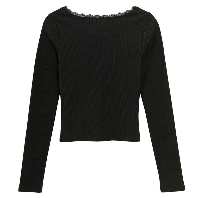 Prążkowana koszulka z domieszką modalu NOWEAR