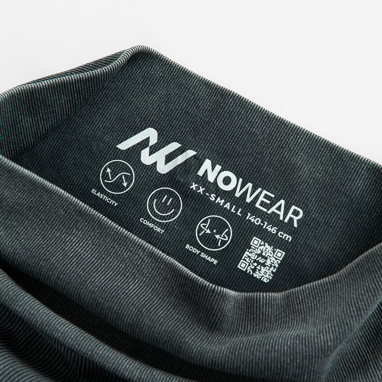 Prążkowane grafitowe kolarki NOWEAR