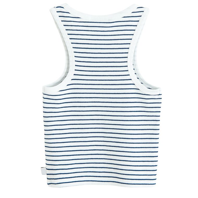 Prążkowany top z domieszką modalu NOWEAR