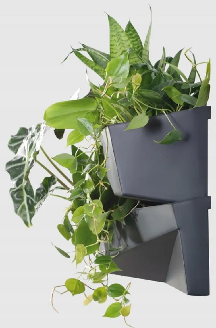 Prosperplast, kwietnik wertykalny, antracytowy, 4 elementy