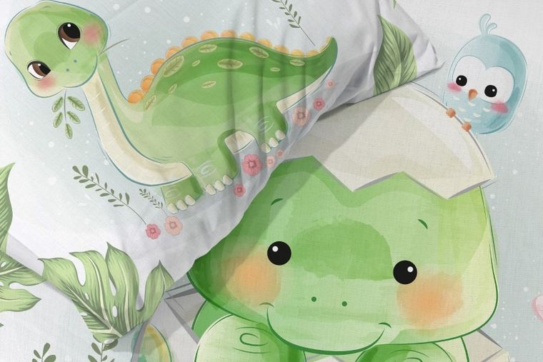 Przytulaki, Dino, 2-częściowy komplet pościeli, 100-135 cm