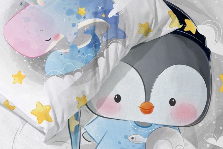 Przytulaki, Pingwinek, 2-częściowy komplet pościeli, 100-135 cm