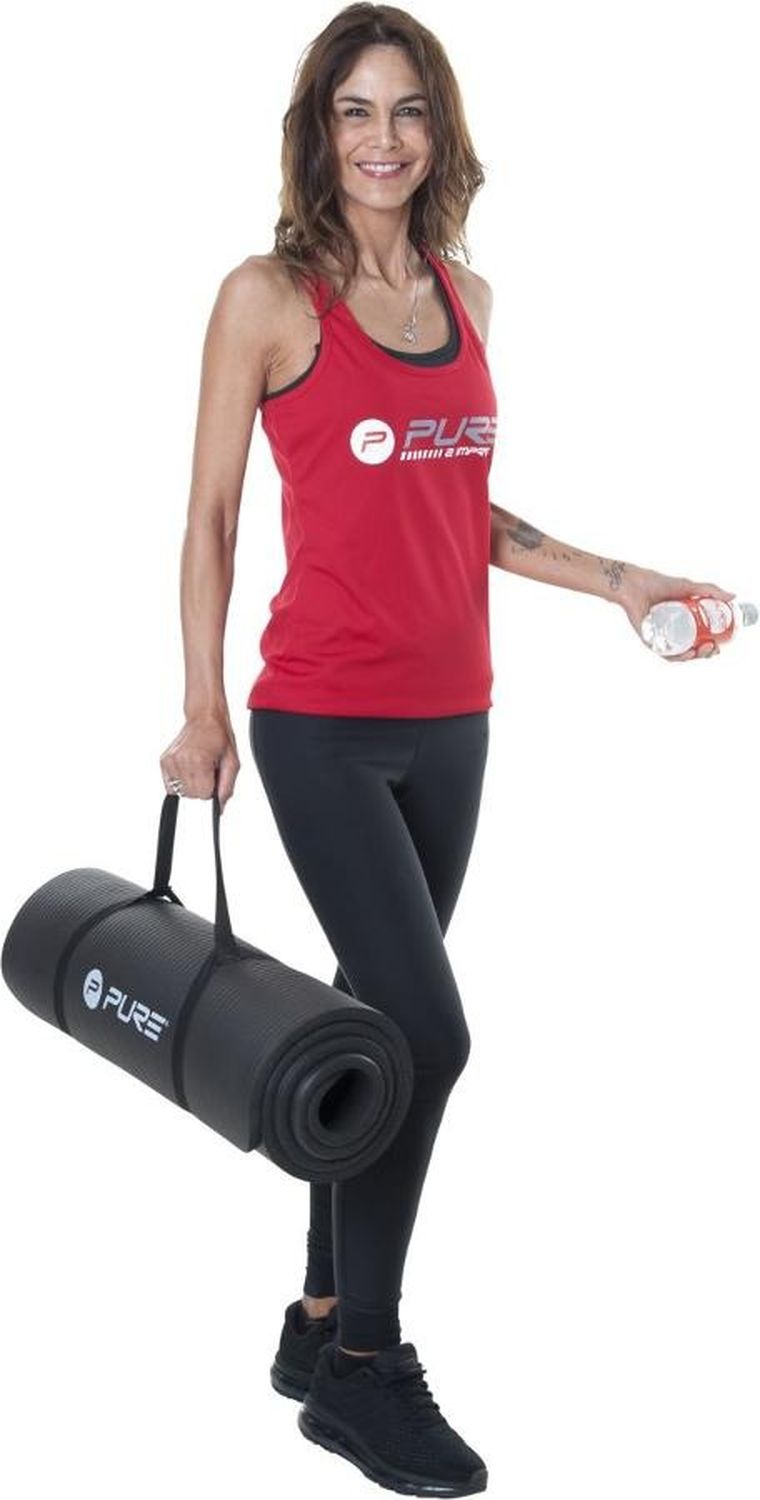 Pure 2 Improve, NBR, mata do ćwiczeń, czarna, 180-60-1,5 cm