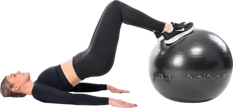 Pure 2 Improve, piłka do ćwiczeń fitness, czarna, 65 cm