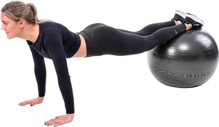 Pure 2 Improve, piłka do ćwiczeń fitness, czarna, 75 cm