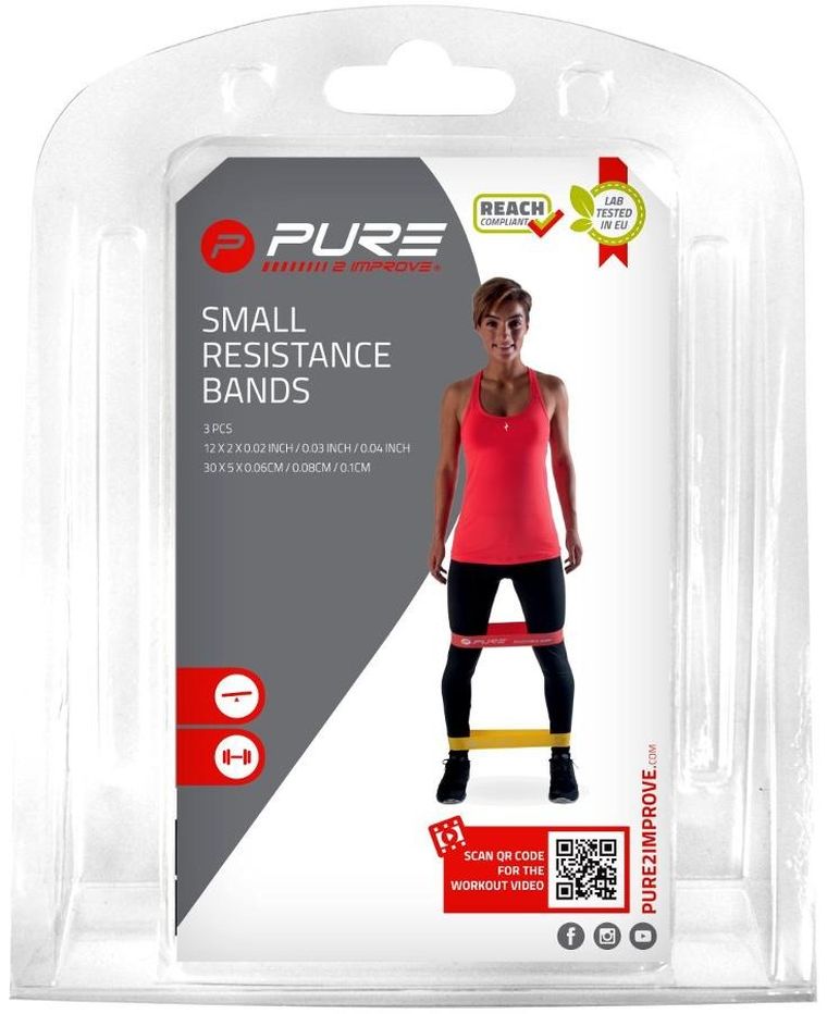 Pure 2 Improve, zestaw gum do ćwiczeń fitness, 3 szt.