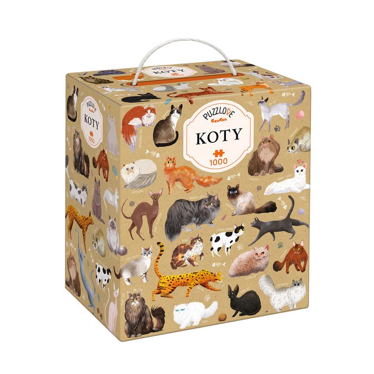 Puzzlove, CzuCzu, Koty, puzzle, 1000 elementów