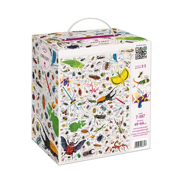 Puzzlove, CzuCzu, Owady, puzzle, 200 elementów