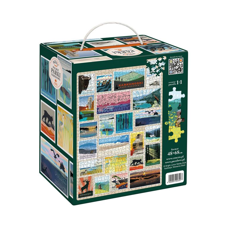 Puzzlove, CzuCzu, Polskie Parki narodowe, puzzle, 1000 elementów