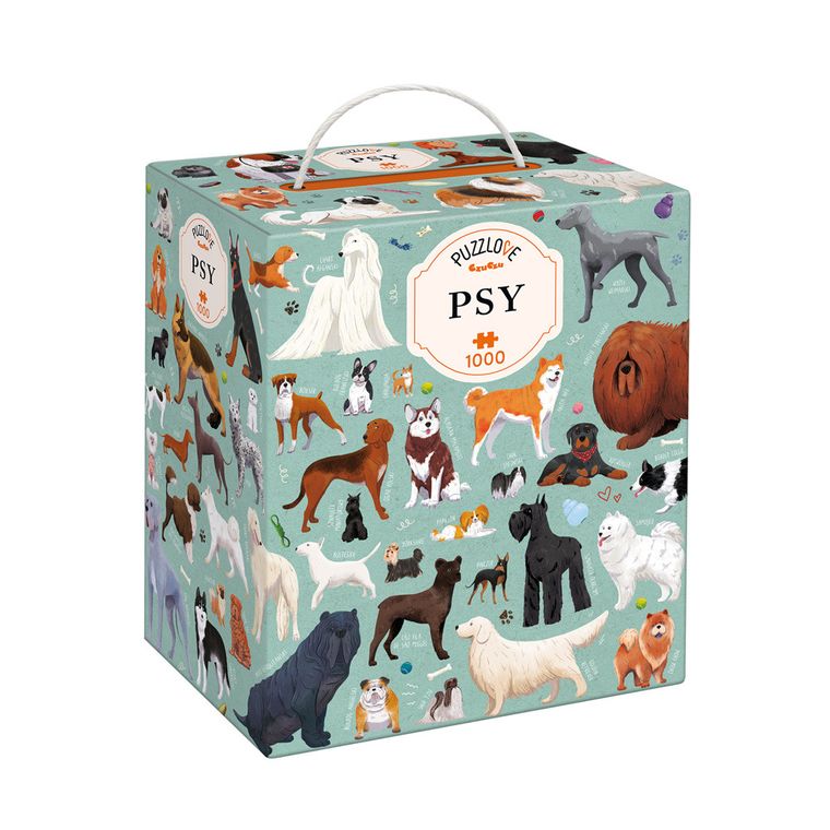 Puzzlove, CzuCzu, Psy, puzzle, 1000 elementów