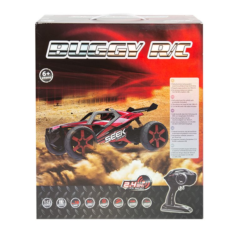Race Xtreme, Buggy, pojazd zdalnie sterowany, 1:12, 2.4 GHz, czerwony, 30 cm