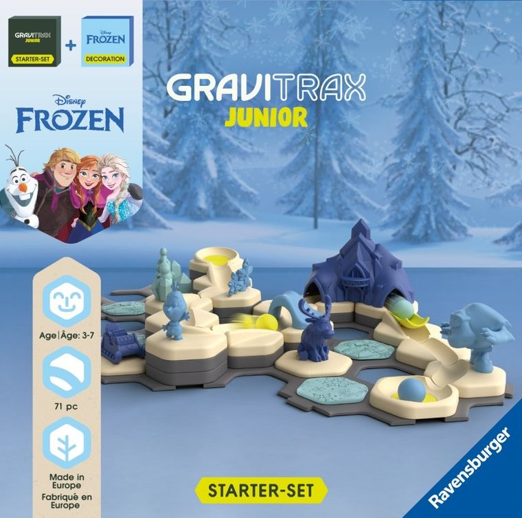 Ravensburger, GraviTrax Junior, Kraina Lodu, zestaw startowy