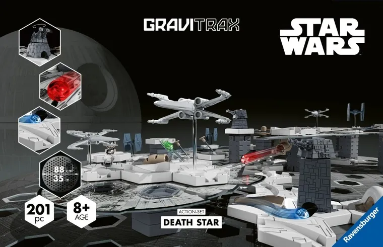 Ravensburger, GraviTrax, Star Wars, Gwiazda Śmierci, zestaw akcji