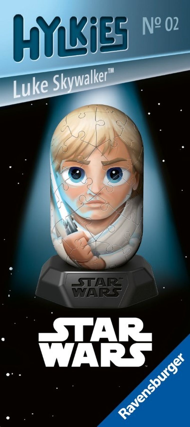 Ravensburger, Hylkies, Luke Skywalker, puzzle 3D, 56 elementów