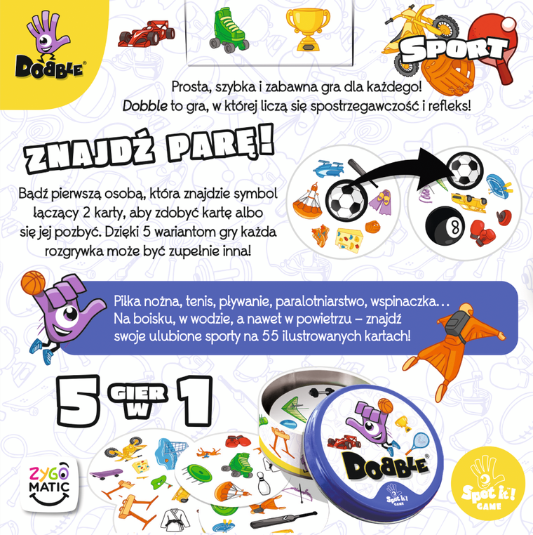 Rebel, Dobble, Sport, gra familijna