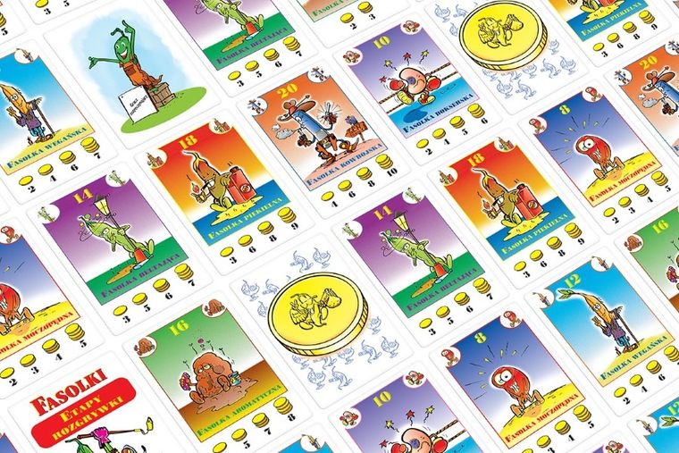 Rebel, Fasolki, gra karciana