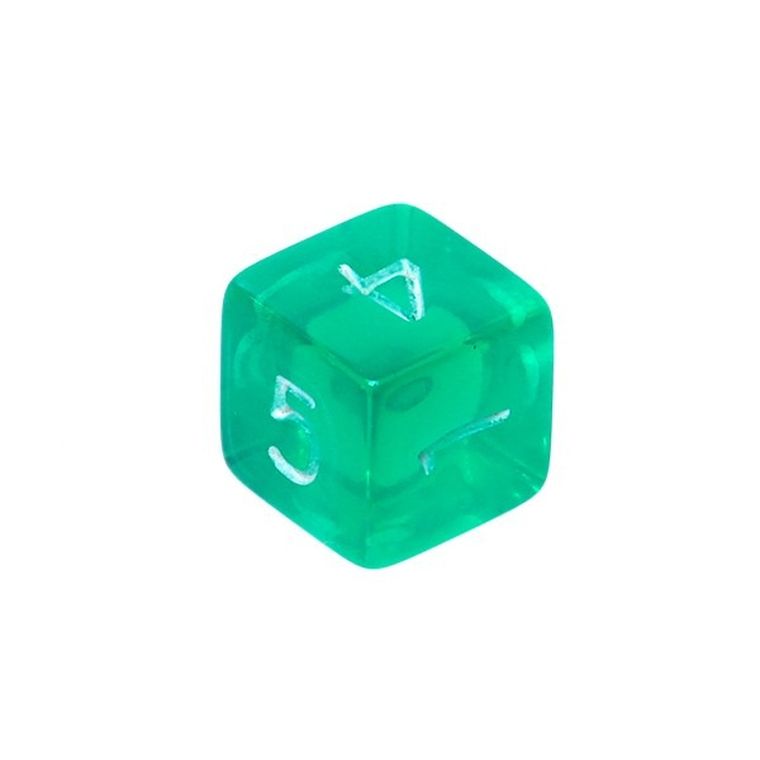 Rebel, Komplet kości mini, kryształowe, Zielone