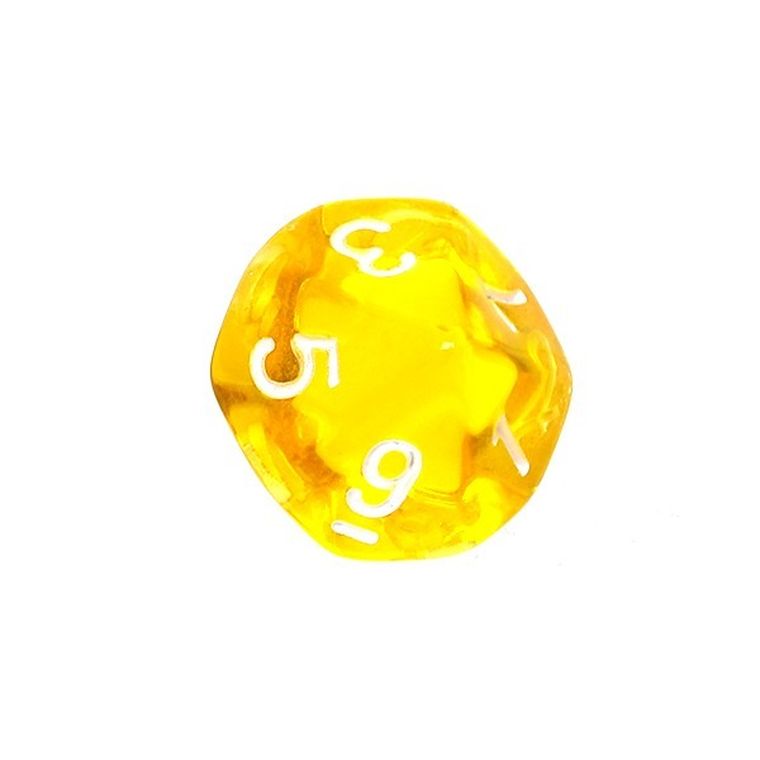 Rebel, komplet kości mini, kryształowe, żółte