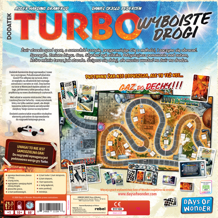 Rebel, Turbo: Wyboiste drogi, dodatek do gry