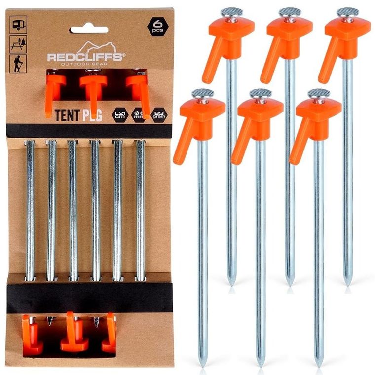 RedCliffs, śledzie do namiotu, 21 cm, 6 szt.