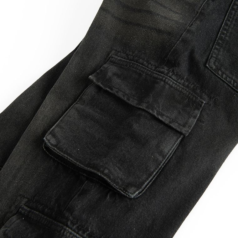 Regulowane jeansy wide leg z kieszeniami Cool Club