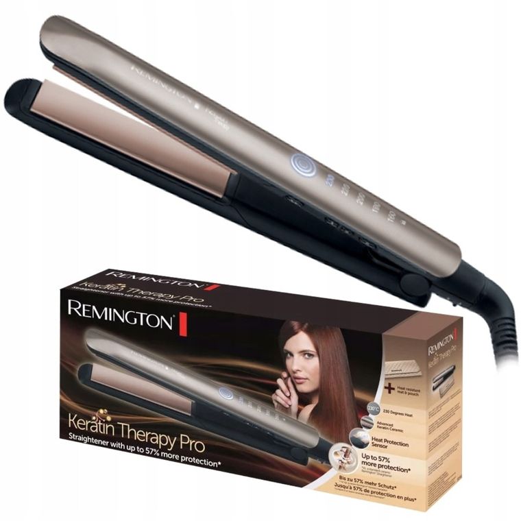 Remington, prostownica do włosów, Keratin Therapy S8590