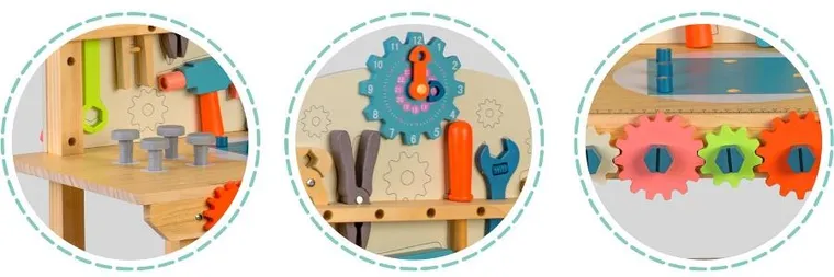 Ricokids, drewniany warsztat z narzędziami