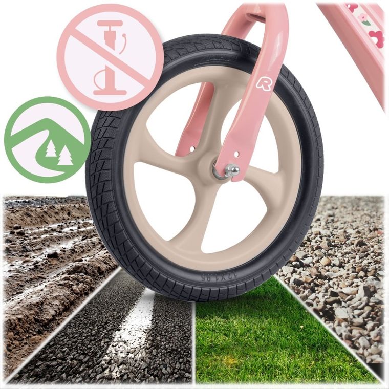 Ricokids, Funnu, rowerek biegowy dla dzieci, różowy