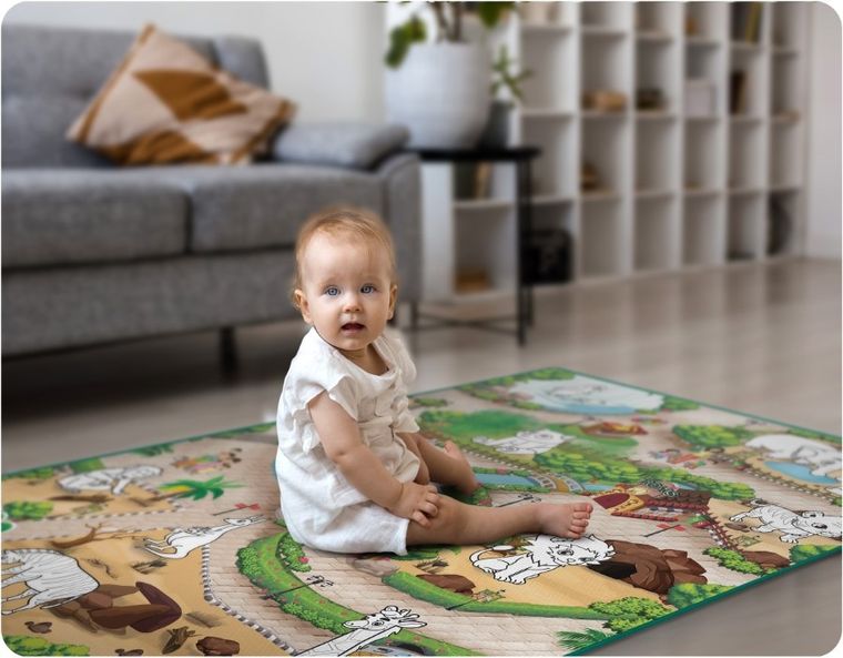 Ricokids, mata piankowa do kolorowania, 120-90-0,3 cm