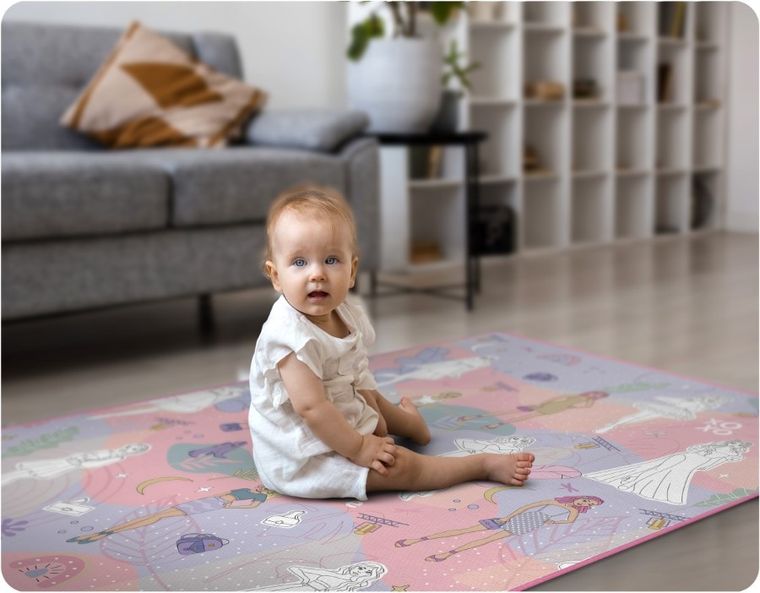 Ricokids, mata piankowa do kolorowania, 120-90-0,3 cm